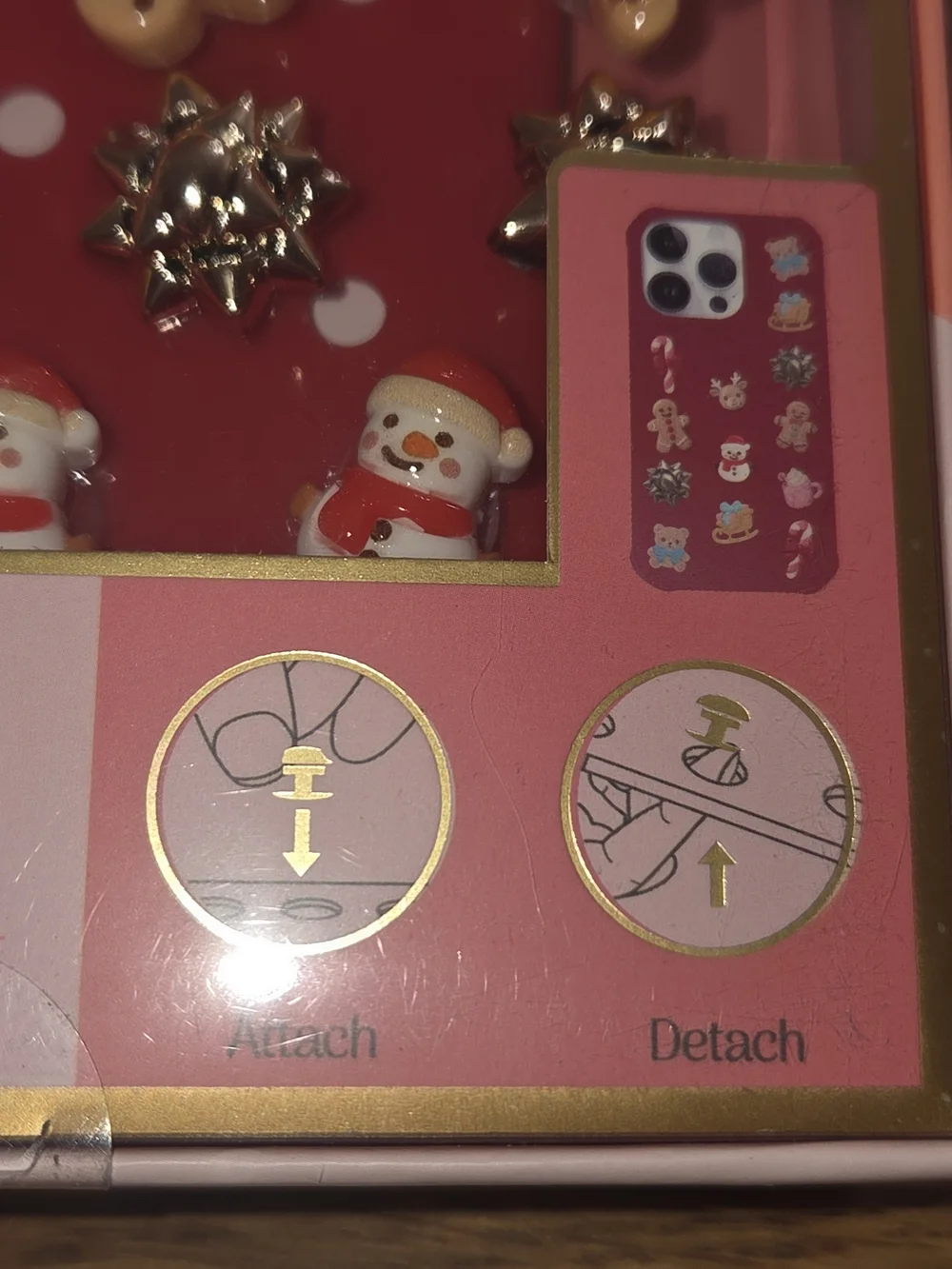 NIB, Red iPhone 16 Pro Max Case with Holiday Pop Charms. CP